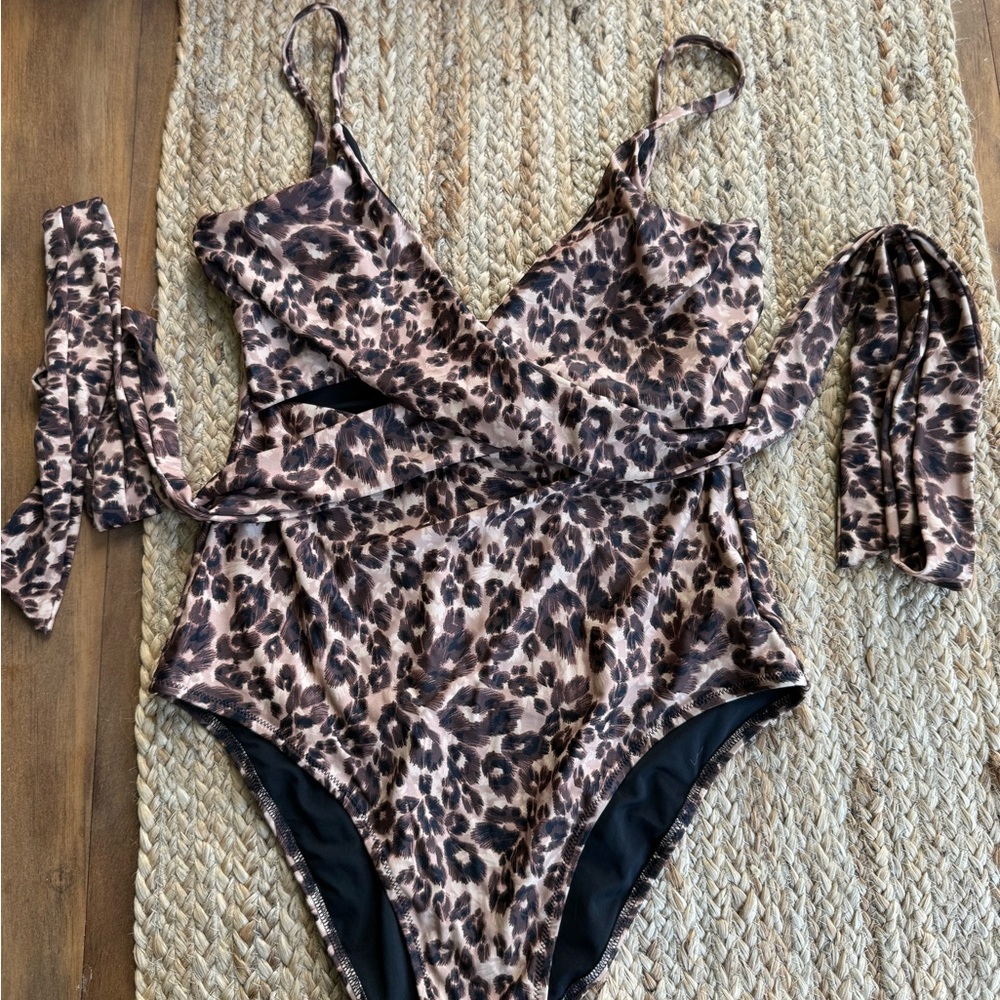 Aerie Animal Print One-Piece Swimsuit
